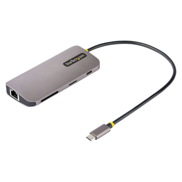 StarTech.com USB C Multiport Adapter, 4K 60Hz HDMI Video, 3 Port 5Gbps USB-A Hub, 100W USB Power Delivery Pass-Through, GbE, SD - Afbeelding 8