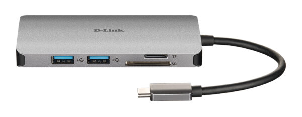 D-Link DUB-M810 Bedraad USB 3.2 Gen 1 (3.1 Gen 1) Type-C Aluminium - Afbeelding 3