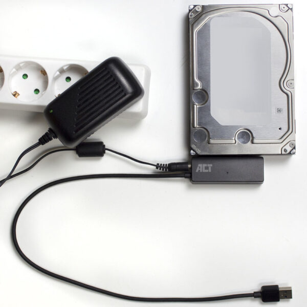 ACT USB 3.2 Gen1 naar 2,5/3,5 inch SATA Adapterkabel voor SSD/HDD - Afbeelding 4