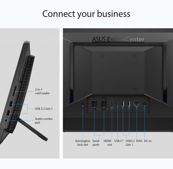 ASUS ExpertCenter E1 AiO E1600WKAT-BMR048M Intel® Celeron® N N4500 39,6 cm (15.6") 1920 x 1080 Pixels Touchscreen All - Afbeelding 19
