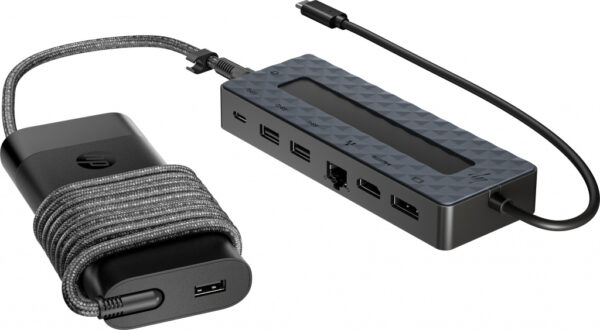 HP Universal USB-C-hub- en laptopladercombinatie - Afbeelding 3