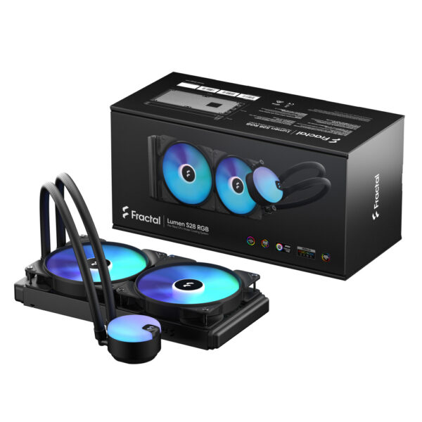 Fractal Design Lumen S28 v2 RGB Processor Alles-in-één vloeistofkoeler 14 cm Zwart 1 stuk(s) - Afbeelding 7