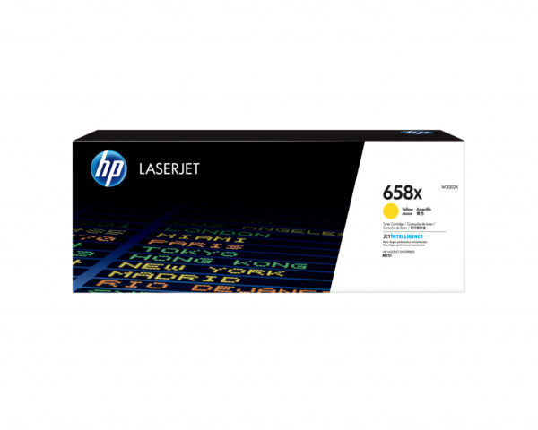 HP 658X originele high-capacity gele LaserJet tonercartridge