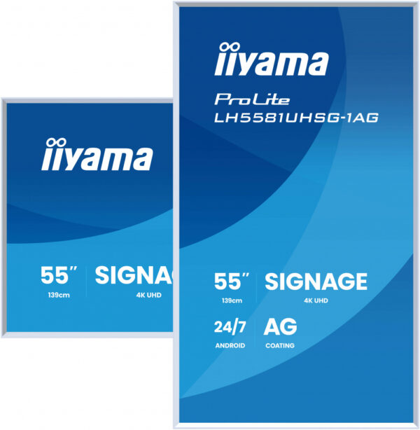 iiyama LH6581UHSG-1AG beeldkrant Interactief flatscreen 163,8 cm (64.5") Wifi 500 cd/m² 4K Ultra HD Wit Type processor Android - Afbeelding 4