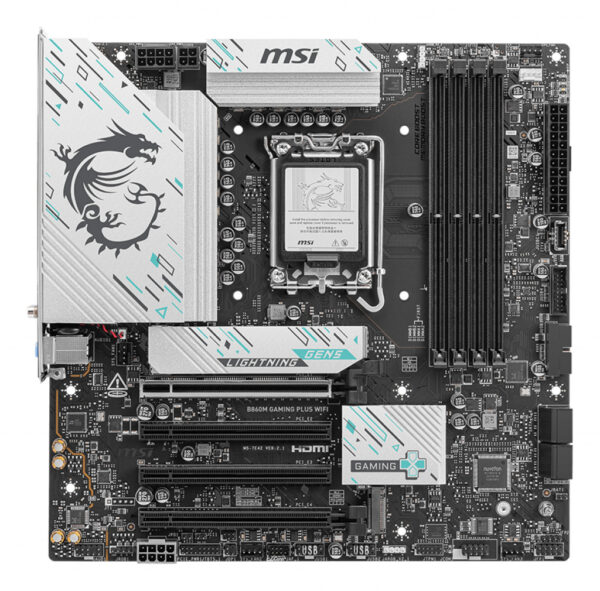 MSI B860M GAMING PLUS WIFI moederbord Intel B860 LGA 1851 (Socket V1) micro ATX - Afbeelding 2