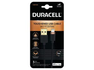 Duracell USB7012A Lightning-kabel Zwart