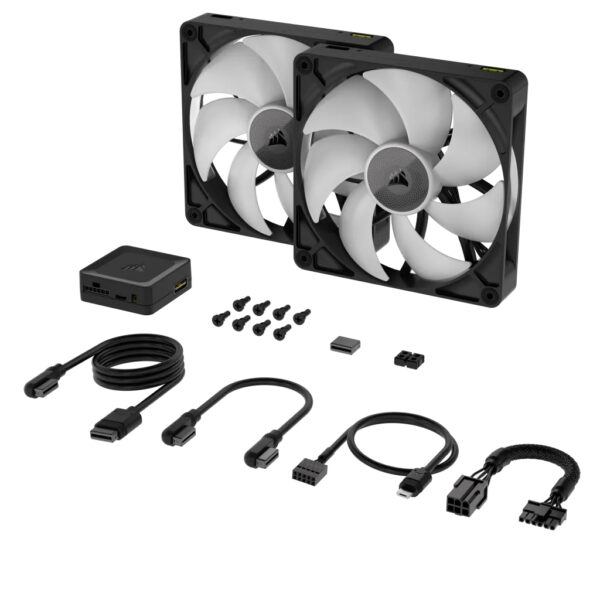 Corsair iCUE LINK RX140 RGB Computer behuizing Ventilator 14 cm Zwart 2 stuk(s) - Afbeelding 3