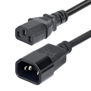 StarTech.com 4,5m Stroom Verlengkabel, C14 naar C13 PDU Stroomkabel, 15A 250V, 14AWG, AC Power Kabel voor PDU/Power Supply, KEM