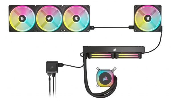 Corsair CUE LINK QX120 RGB Computer behuizing Ventilator 12 cm Zwart, Wit 1 stuk(s) - Afbeelding 2