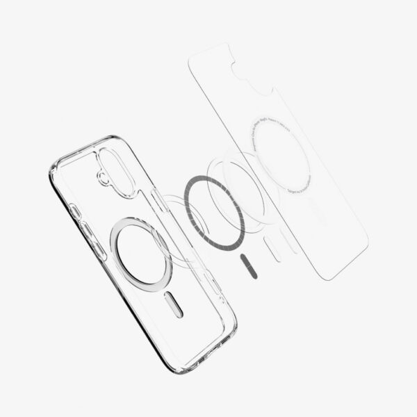 Spigen Ultra Hybrid (MagFit) mobiele telefoon behuizingen 15,5 cm (6.1") Hoes Transparant, Wit - Afbeelding 7