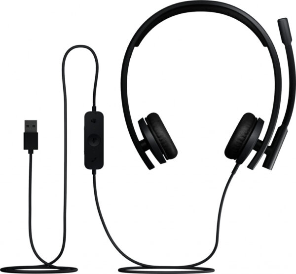 Logitech H570e Headset Bedraad Hoofdband Kantoor/callcenter USB Type-A Zwart - Afbeelding 5
