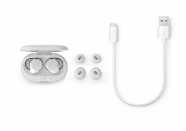 Philips TAT1209WT/00 hoofdtelefoon/headset True Wireless Stereo (TWS) In-ear Oproepen/muziek Bluetooth Wit - Afbeelding 6
