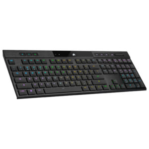 Corsair K100 AIR toetsenbord Gamen USB + RF Wireless + Bluetooth QWERTY Engels Zwart