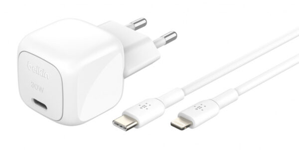 Belkin WCA008KQ1MWH-B5 oplader voor mobiele apparatuur Universeel Wit AC Snel opladen Binnen