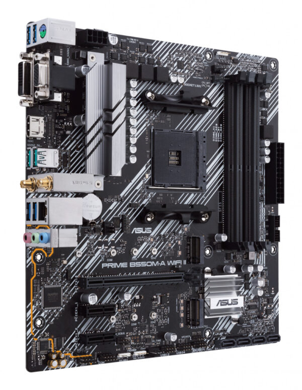 ASUS PRIME B550M-A WIFI II AMD B550 Socket AM4 micro ATX - Afbeelding 3