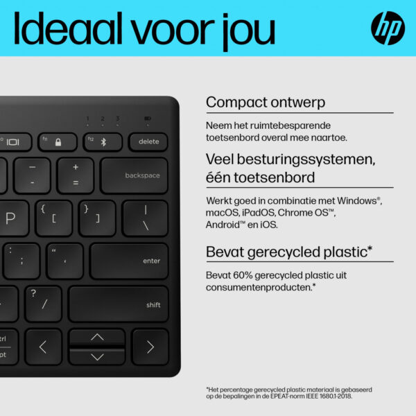 HP 355 compact Bluetooth-toetsenbord voor meerdere apparaten - Afbeelding 7