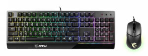 MSI Vigor GK30 COMBO (US) toetsenbord Inclusief muis Gamen USB QWERTY Amerikaans Engels Zwart