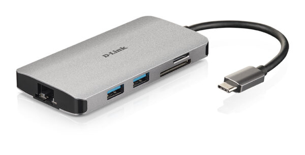 D-Link DUB-M810 Bedraad USB 3.2 Gen 1 (3.1 Gen 1) Type-C Aluminium - Afbeelding 2