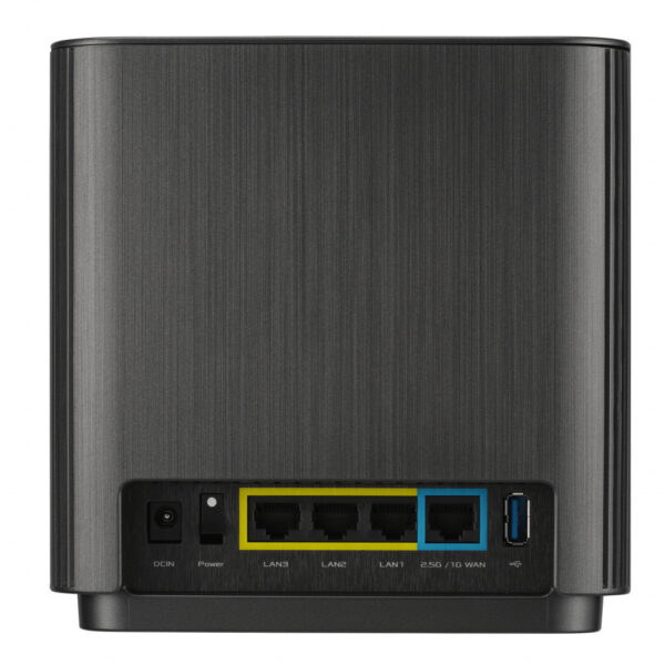 ASUS ZenWiFi AX (XT9) AX7800 2er Set Schwarz Tri-band (2.4 GHz / 5 GHz / 5 GHz) Wi-Fi 6 (802.11ax) Zwart 4 Intern - Afbeelding 3