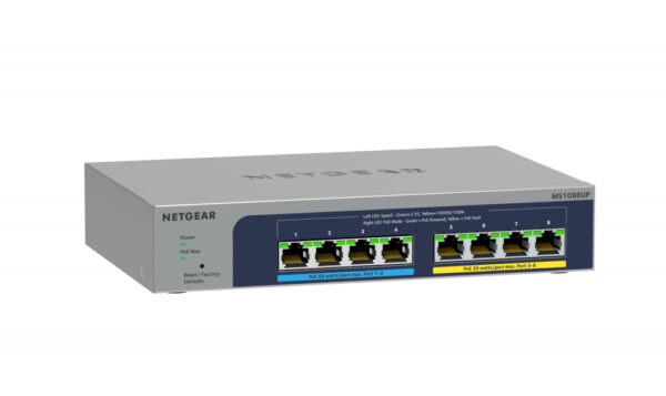 NETGEAR 8-port Ultra60 PoE++ Multi-Gigabit (2.5G) Ethernet Plus Switch - Afbeelding 3