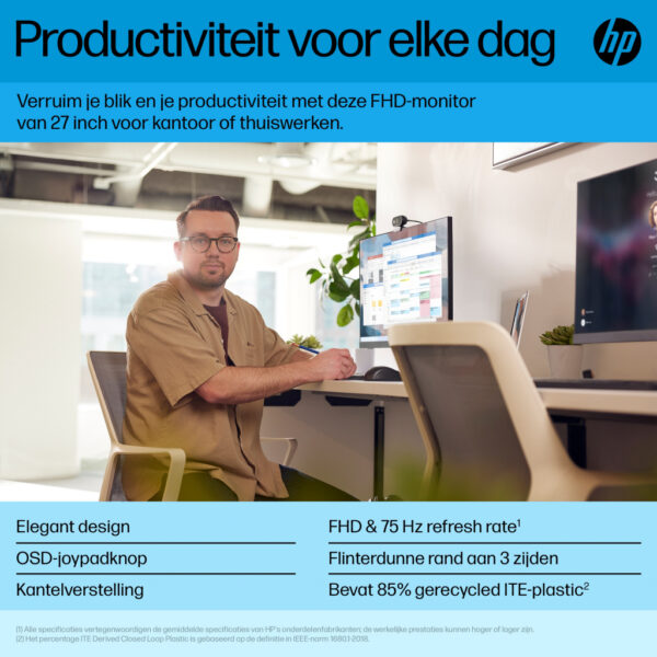 HP P27h G5 FHD-monitor - Afbeelding 3