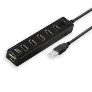 ACT USB hub 7 poorts, aan/uit-schakelaar