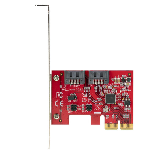 StarTech.com SATA PCIe Kaart - 2 Port PCIe SATA Uitbreidingskaart - 6Gbps - Full/Low Profile - PCI Express naar SATA Adapter/Co - Afbeelding 6