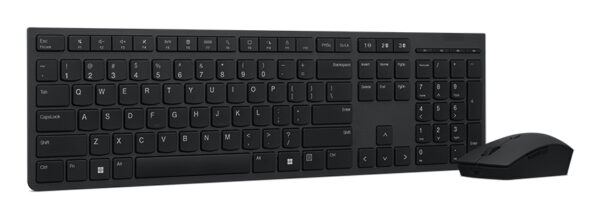 Lenovo 4X31K03934 toetsenbord Inclusief muis Kantoor RF-draadloos + Bluetooth Belgisch, Frans Grijs - Afbeelding 3