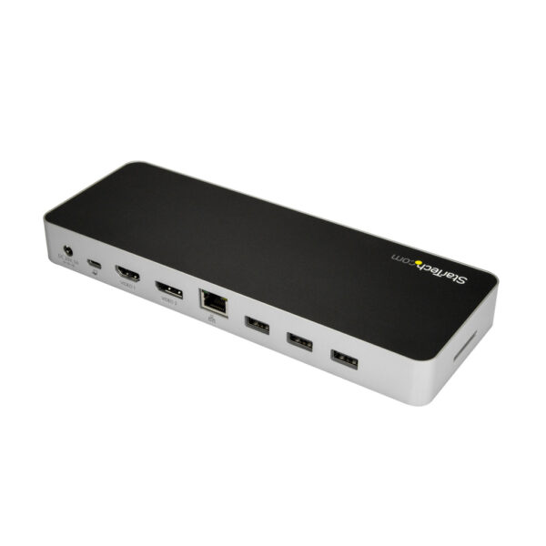 StarTech.com USB C Dock, Dual Monitor HDMI & DisplayPort 4K 30Hz, USB Type-C Laptop Docking Station, 60W Power Delivery, SD, 4 - Afbeelding 2