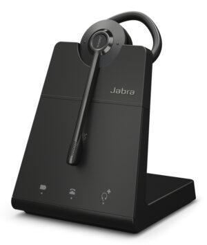 Jabra Engage 45 SE Headset Draadloos oorhaak, Hoofdband Kantoor/callcenter Zwart