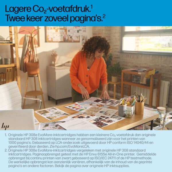 HP 308e EvoMore originele zwarte inktcartridge - Afbeelding 3