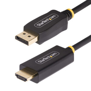 StarTech.com 1m DisplayPort naar HDMI Adapter Kabel, 4K 60Hz met HDR, DP naar HDMI 2.0b, Actieve Video Converter, DisplayPort D