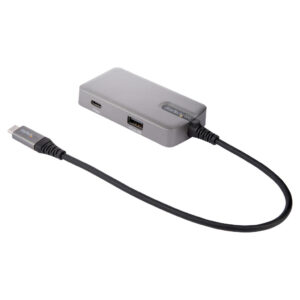 StarTech.com USB C Multiport Adapter, USB Type-C naar 4K 60Hz HDMI 2.0, 100W Power Delivery Pass-through, 3-Port 10Gbps USB Hub