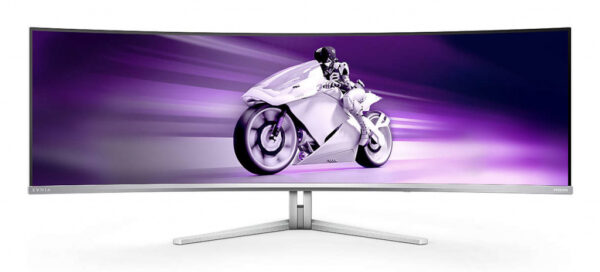 Philips Evnia 8000 49M2C8900L/00 computer monitor 124,2 cm (48.9") 5120 x 1440 Pixels Dual QHD QD-OLED Wit