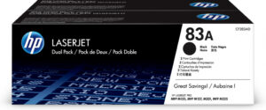 HP 83A originele zwarte LaserJet tonercartridge, 2-pack