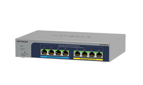 NETGEAR 8-port Ultra60 PoE++ Multi-Gigabit (2.5G) Ethernet Plus Switch - Afbeelding 2