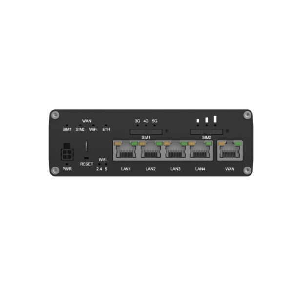 Teltonika RUTC50 draadloze router Gigabit Ethernet Dual-band (2.4 GHz / 5 GHz) 5G Zwart - Afbeelding 5