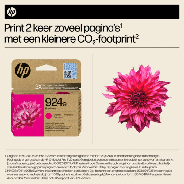 HP 924e EvoMore originele magenta inktcartridge - Afbeelding 4