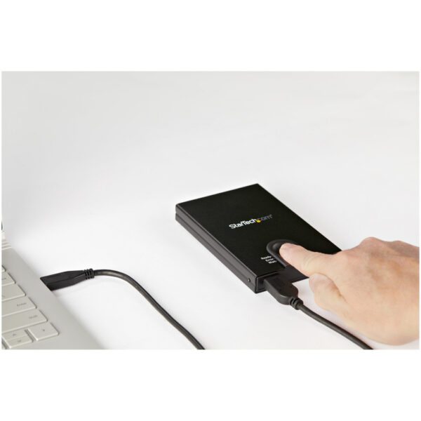 StarTech.com Versleutelbare externe hardeschijf behuizing vingerafdruk toegang voor 2,5" SATA - Afbeelding 5