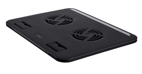Trust Cyclone | Laptop Cooling Stand | 2 Ventilatoren | USB-voeding | Aanpasbare kantelen | max 16 inch - Afbeelding 4