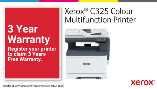 Xerox C325 A4 33 ppm draadloze dubbelzijdige printer PS3 PCL5e/6 2 laden totaal 251 vel - Afbeelding 4