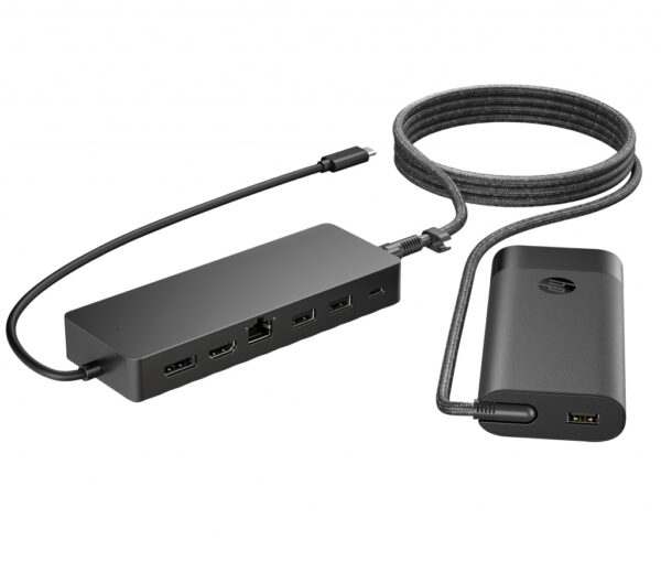 HP Universal USB-C-hub- en laptopladercombinatie - Afbeelding 5