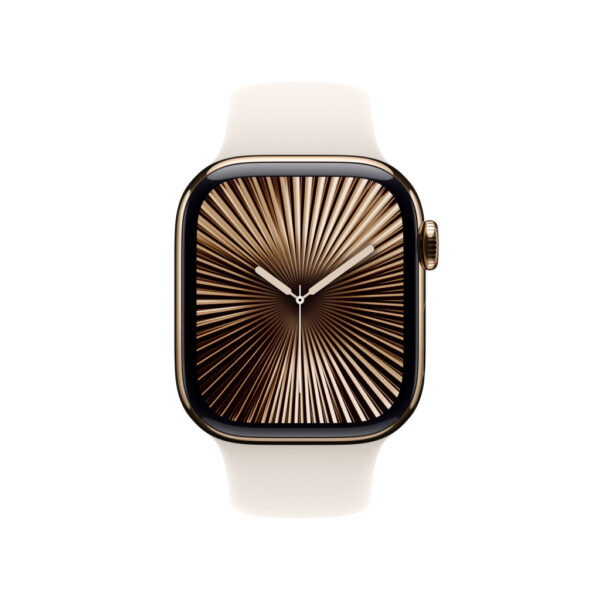 Apple Watch Series 10 OLED 42 mm Digitaal 374 x 446 Pixels Touchscreen 4G Goud Wifi GPS - Afbeelding 2