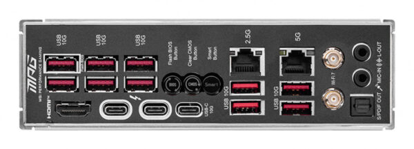 MSI MPG Z890 CARBON WIFI moederbord Intel Z890 LGA 1851 (Socket V1) ATX - Afbeelding 5