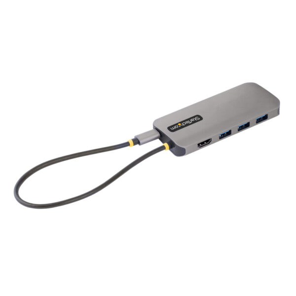 StarTech.com USB C Multiport Adapter, 4K 60Hz HDMI Video, 3 Port 5Gbps USB-A Hub, 100W USB Power Delivery Pass-Through, GbE, SD - Afbeelding 7