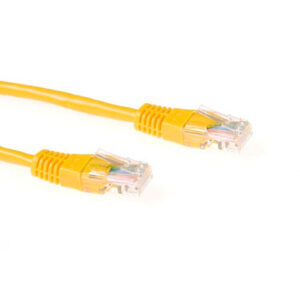 ACT Gele 1,5 meter U/UTP CAT6 patchkabel met RJ45 connectoren