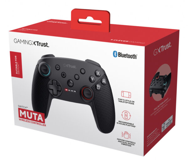 Trust GXT 1246 MUTA Zwart Bluetooth Gamepad Analoog/digitaal Nintendo Switch, Nintendo Switch Lite, Nintendo Switch OLED - Afbeelding 5