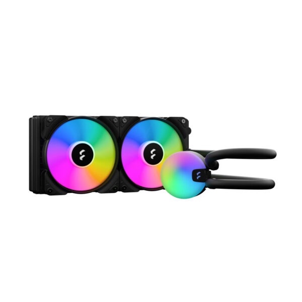 Fractal Design Lumen S24 v2 RGB Processor Alles-in-één vloeistofkoeler 12 cm Zwart 1 stuk(s) - Afbeelding 2