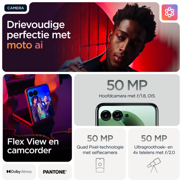 Motorola razr 60 ultra 17,7 cm (6.96") Dual SIM Android 15 5G USB Type-C 16 GB 512 GB 4700 mAh Groen - Afbeelding 5