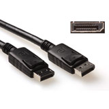 ACT 3 meter DisplayPort kabel, male - male, power pin 20 aangesloten.